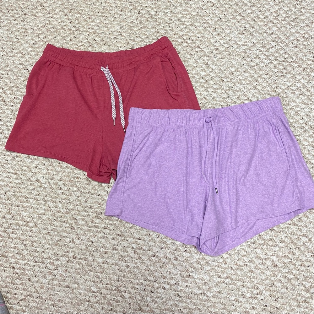 TWO PAIR BUTTER SOFT SHORTS - XL